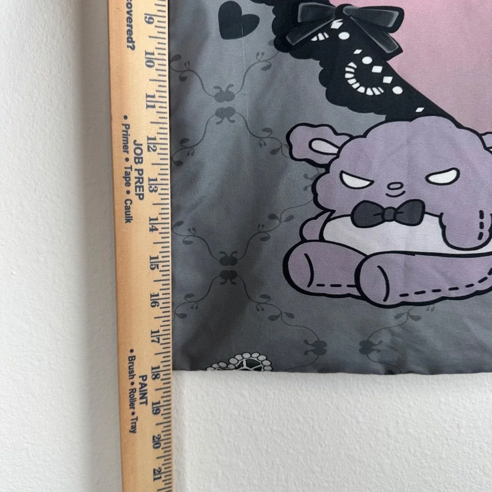Sanrio Kuromi Pillowcase Unisex OS Grey Good Goth Kawaii Anime Decor